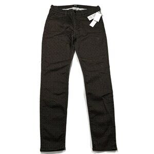 Hudson‎ Nico Mid-Rise Super Skinny Jeans Womens 30 Paisley Brown New NWT